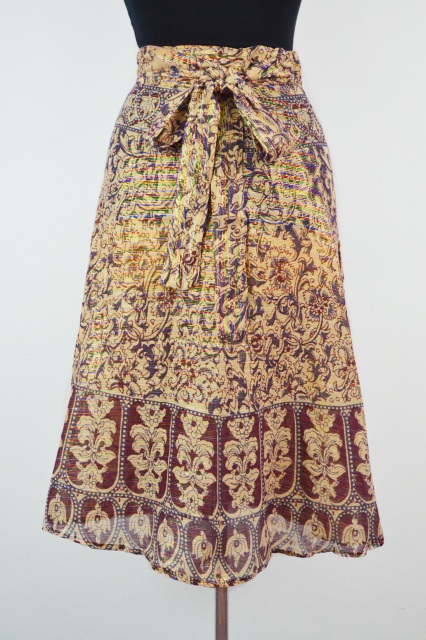 Maya Indian Wrap Skirt - Moss & Ginger